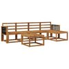 vidaXL Outdoor Sofa Set 6 pcs Natural Solid Acacia Wood