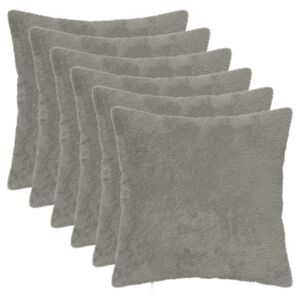 vidaXL Cushion Cover 6 pcs HEERLEN Light Grey 30 x 30 cm