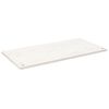 vidaXL Desk Top White 100x50x2.5 cm Solid Wood Pine