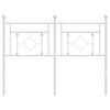 vidaXL Metal Headboard White 120 cm