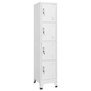 vidaXL Locker Cabinet with 4 Compartments 38x45x180 cm