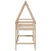 vidaXL Loft Bed with Ladder and Roof without Mattress 90x190 cm Single