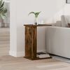 vidaXL End Table Smoked Oak 35 x 25 x 50 cm Engineered Wood