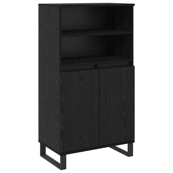 vidaXL Highboard Black 60 x 36 x 110 cm Engineered wood