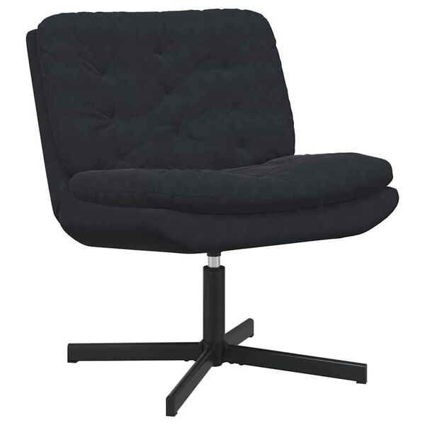vidaXL Swivel Relaxing Chair Black 63 x 75 x 76 cm Velvet