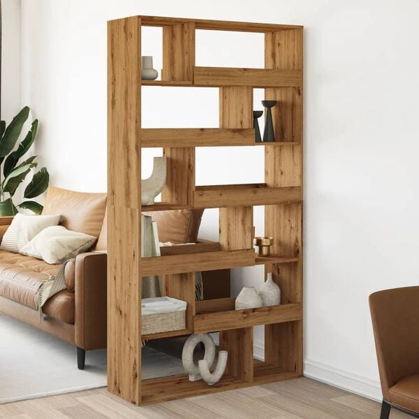 vidaXL Room Divider Artisian Oak 100x33x187.5 cm Engineered Wood