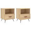 vidaXL Bedside Cabinets 2 pcs Sonoma Oak 40x35x47.5 cm Engineered Wood