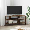 vidaXL Corner TV Cabinet Smoked Oak 102x40.5x45cm Engineered Wood