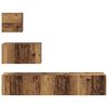 vidaXL TV Cabinet Set Wall-mounted 4 pcs Old Wood Engineered Wood