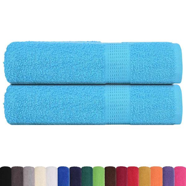 vidaXL Bath Towels "FROGN" 2 pcs Turquoise 100x150 cm 360 gsm