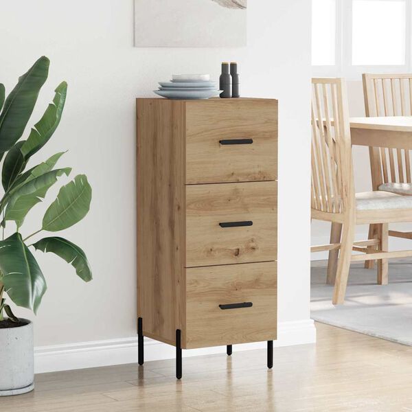 vidaXL Sideboard Artisan oak 34 x 34.5 x 90 cm Engineered wood