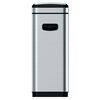 EKO Waste Bin Touch Bar Tina 30 L Matte Silver