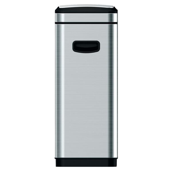 EKO Waste Bin Touch Bar Tina 30 L Matte Silver