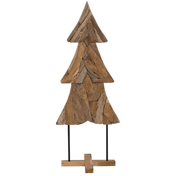 vidaXL Christmas Tree with Stand Brown 151 cm Solid teak wood