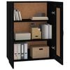 vidaXL Hanging Wall Cabinet Black 69.5x32.5x90 cm