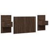 vidaXL Bed Headboard with Cabinets Brown Oak 120 cm Engineered Wood