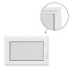 vidaXL Basement Window "RISOR" 90x70 cm Tilt&Turn DIN Left White
