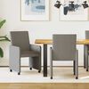 vidaXL Dining Chairs with Wheels 2 pcs Light grey 57 x 66 x 94 cm
