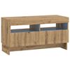vidaXL LED TV Cabinet Artisan Oak Engineered Wood