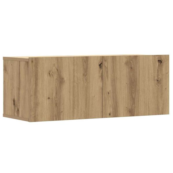 vidaXL 5 Piece TV Cabinet Set Wall-mounted Artisan Oak Engineered Wood