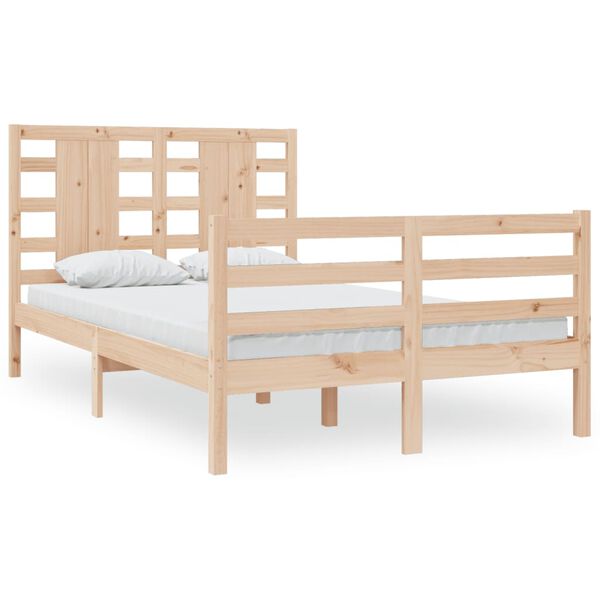 vidaXL Bed Frame without Mattress 120x200 cm Solid Wood Pine