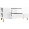 vidaXL TV Cabinet High Gloss White 102x44.5x50 cm Engineered Wood
