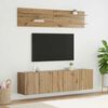 vidaXL TV Units Wall-mounted 6 pcs Artisan oak Engineered wood
