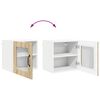 vidaXL Kitchen Cabinet with Shelf 2 pcs Sonoma Oak 40 x 31 x 40 cm