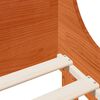 vidaXL Bed Frame without Mattress Wax Brown 100x200 cm Solid Wood Pine