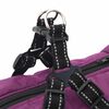 vidaXL Dog Coat with Harness Purple L52 Fleece and Polyester