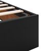 vidaXL Ottoman Bed Frame without Mattress Black Super King Faux Leather