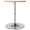 vidaXL Bar Table &Oslash;60x90.5 cm Solid Wood Beech