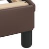 vidaXL Bed Frame without Mattress "Zadar" Brown 140x200 cm Faux Leather