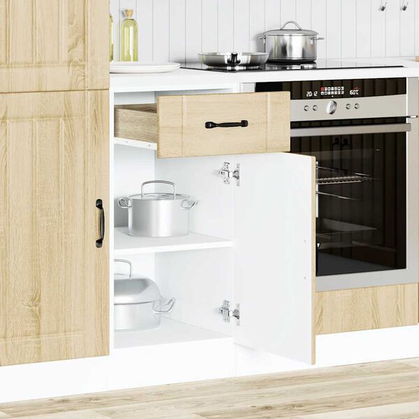vidaXL Kitchen Base Cabinet Lucca Sonoma Oak Engineered Wood