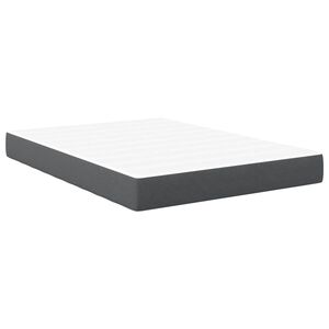 vidaXL Bed Mattress with Mattress Grey 140 x 200 cm Fabric