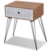 vidaXL Nightstands with Drawer 2 pcs Brown