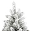vidaXL Artificial Christmas Tree Green and White 300 cm PVC and Metal