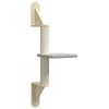 vidaXL Wall-mounted Cat Tree with Scratching Post Light Grey 85.5 cm
