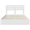 vidaXL Storage Bed with Headboard White 140 x 200 cm Engineered Wood