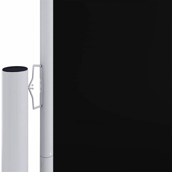 vidaXL Retractable Side Awning Black 200x1000 cm