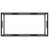 vidaXL Coffee Table Black with Tempered Glass 100x50x35 cm