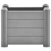 vidaXL Garden Raised Bed PP Stone Grey 43x43x35 cm