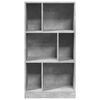 vidaXL Bookcase Concrete Grey 57x28.5x107.5 cm Engineered Wood