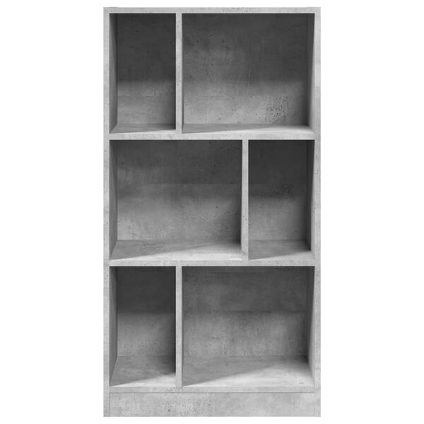 vidaXL Bookcase Concrete Grey 57x28.5x107.5 cm Engineered Wood