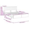 vidaXL Storage Bed with Drawer Sonoma Oak 160 x 200 cm Engineered Wood