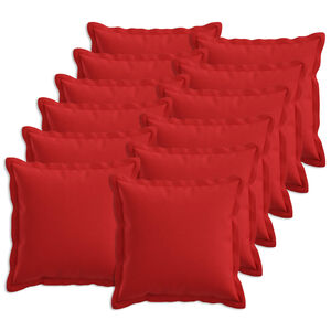 vidaXL Cushion Cover 12 pcs HOUTEN Red 40 x 40 cm Faux Linen