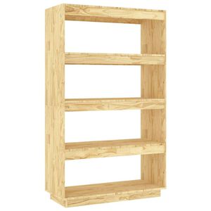 vidaXL Book Cabinet/Room Divider 80x35x135 cm Solid Wood Pine