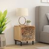 vidaXL Bedside Cabinet 40x33x46 cm Solid Wood Mango