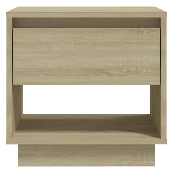 vidaXL Bedside Cabinet Sonoma Oak 45x34x44 cm Engineered Wood