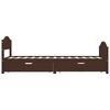 vidaXL Bed Frame without Mattress Dark Brown 90x200 cm Solid Wood